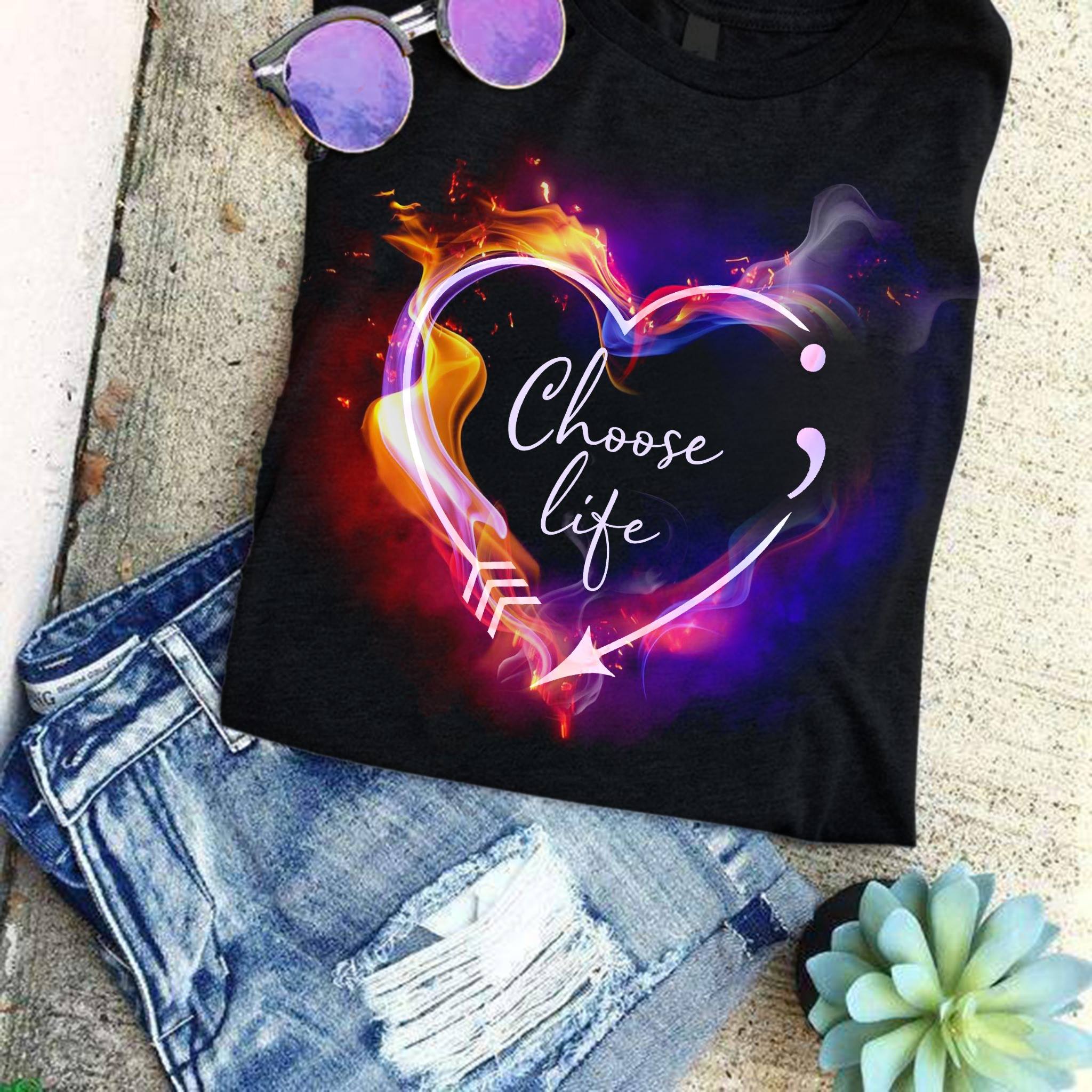Suicide Awareness Choose Life Tshirt …