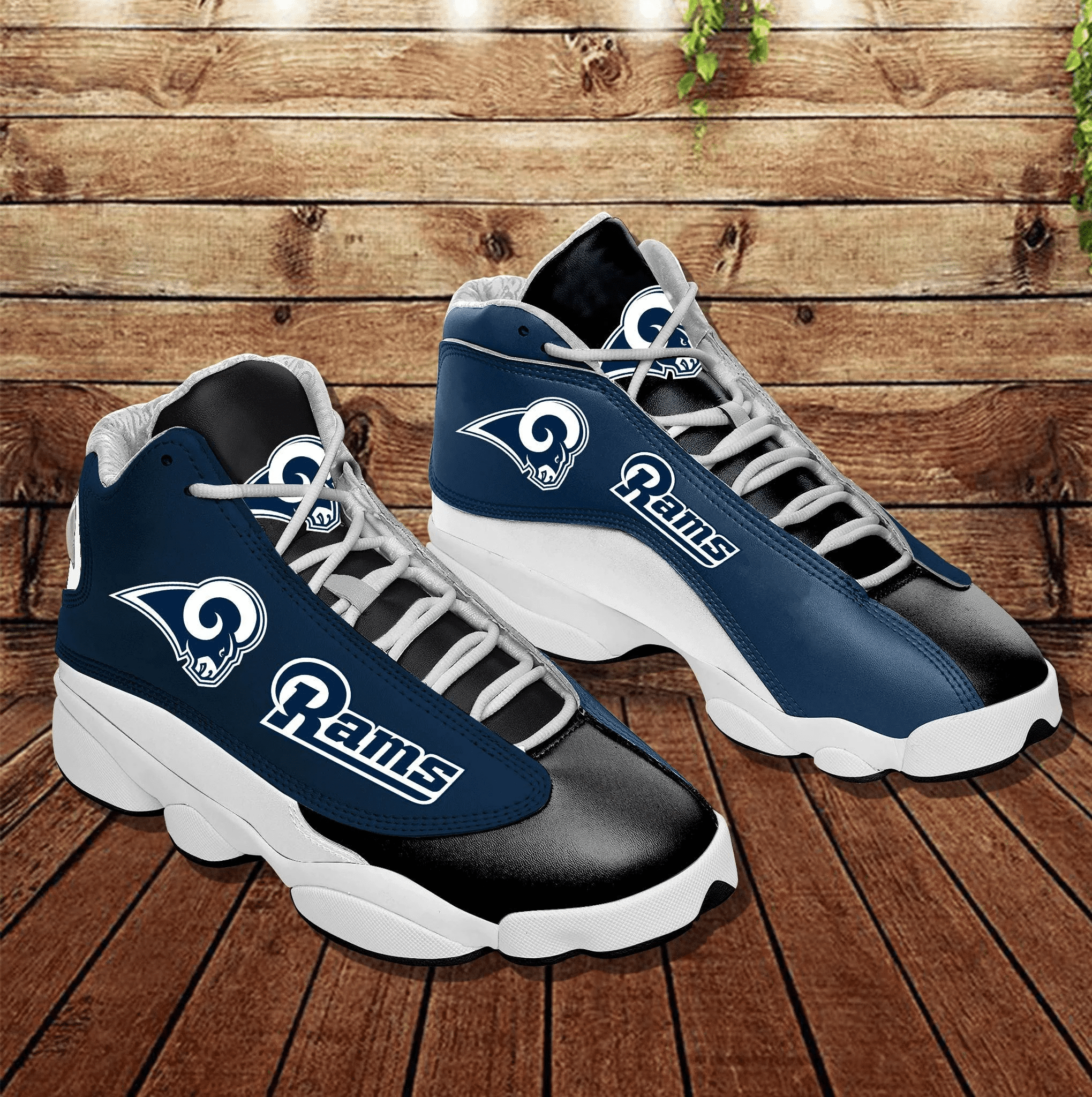 Los Angeles Rams Air Jordan 13 Shoes Custom Sneakers JD13 V1504