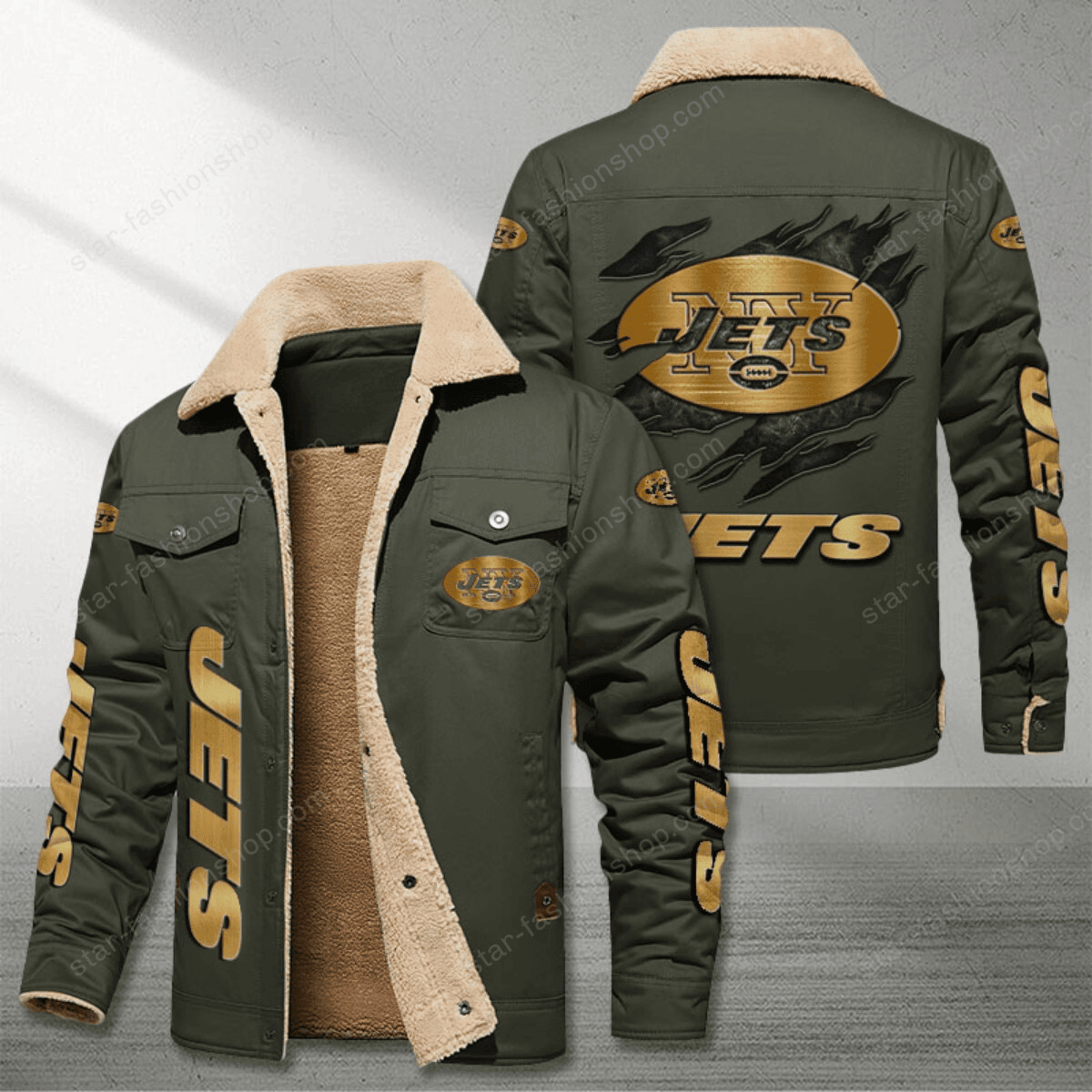 New York Jets Stand Collar Jacket