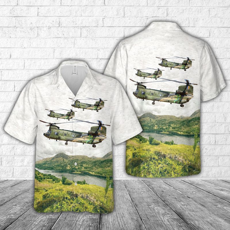 Royal Netherlands Air Force 298 Squadron Celebrates 75Th Anniversary Ch-47 Chinook Hawaiian Shirt