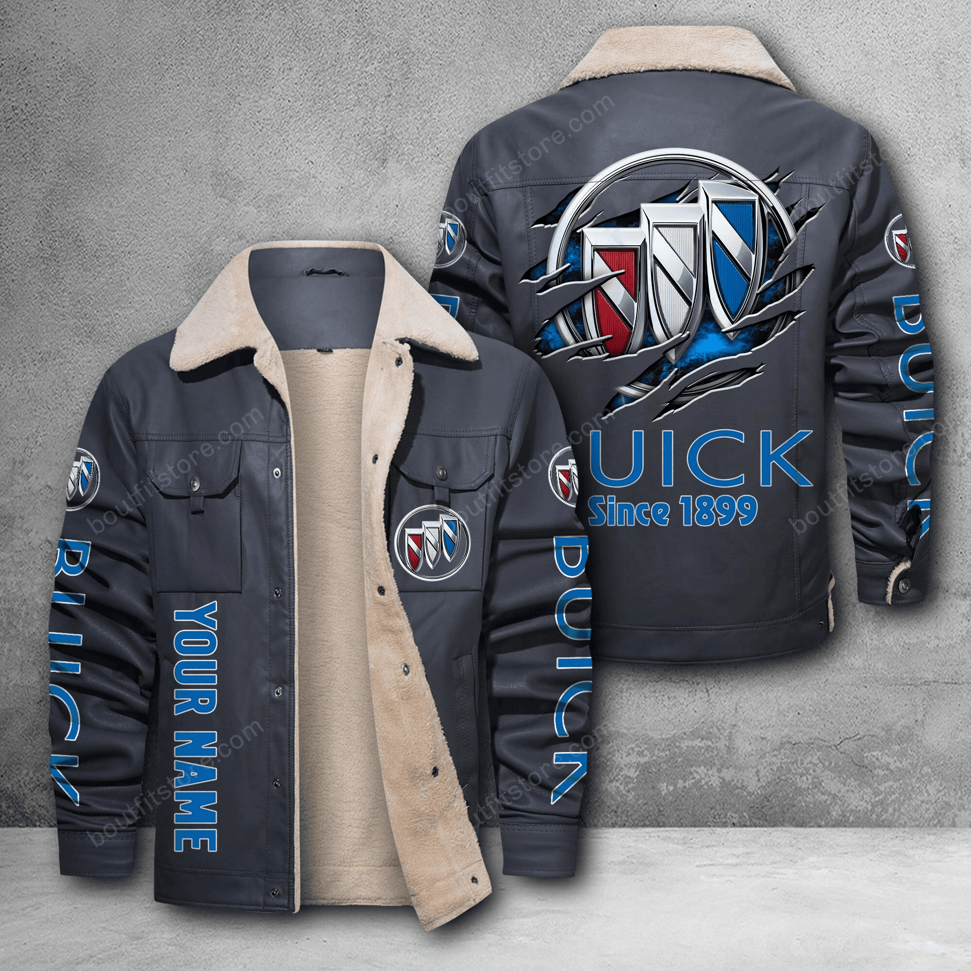 Buick DMH Custom Name Stand Collar Jacket