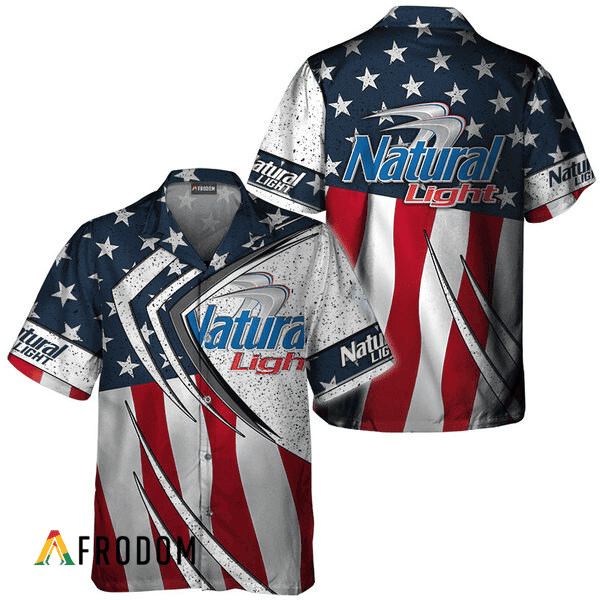 Natural Light Fourth Of July Esports Hawaiian Shirt