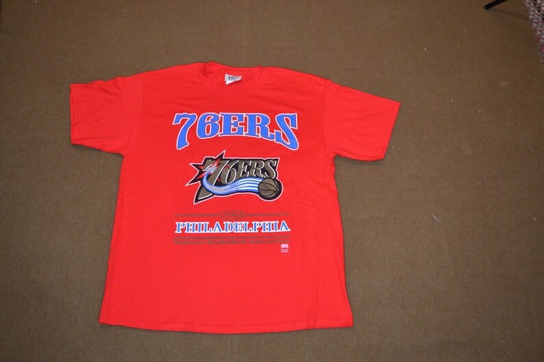 Insane Vintage 90S Philadelphia 76Ers Basketball T Shirt