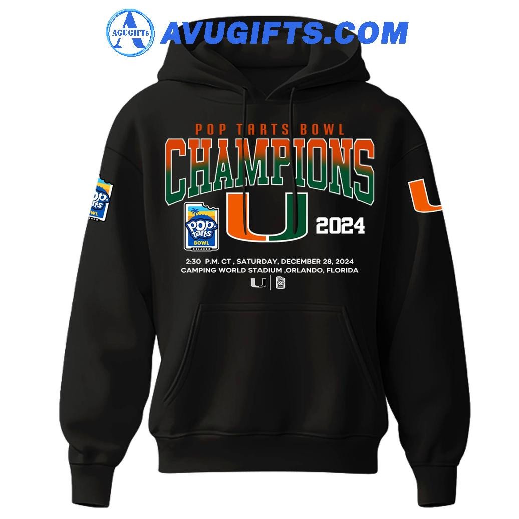 Miami Hurricanes Bowl Champion 2024 For Fans Limited Edition Hoodie – Zip Hoodie 3D Aop Shirt