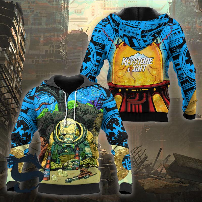 The Old Man Of Fear Agent Drink Keystone Light Hoodie & Zip Hoodie