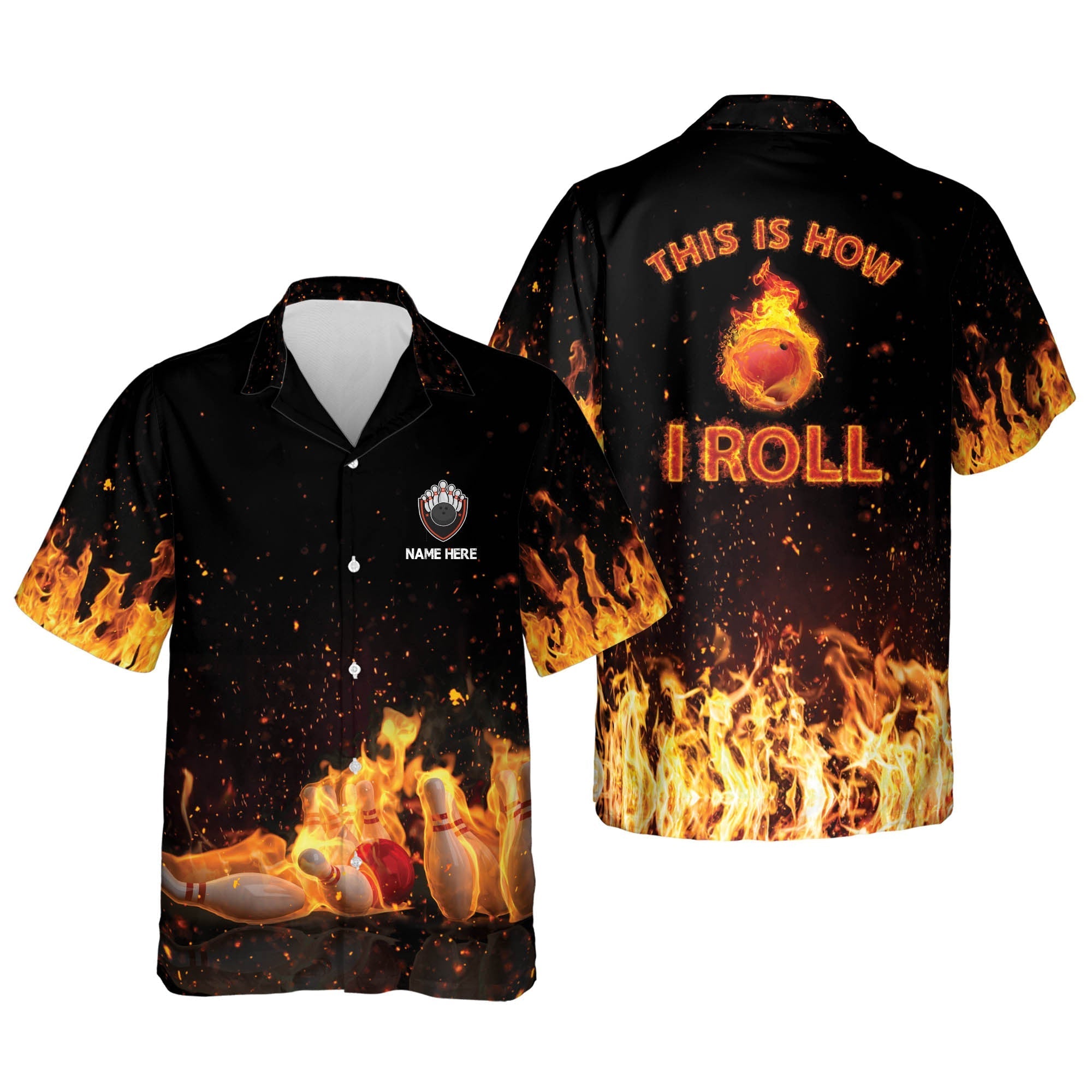 This Is How I Roll Bowling Hawaiian Shirt, Bowling Team Shirt, Bowling Gift