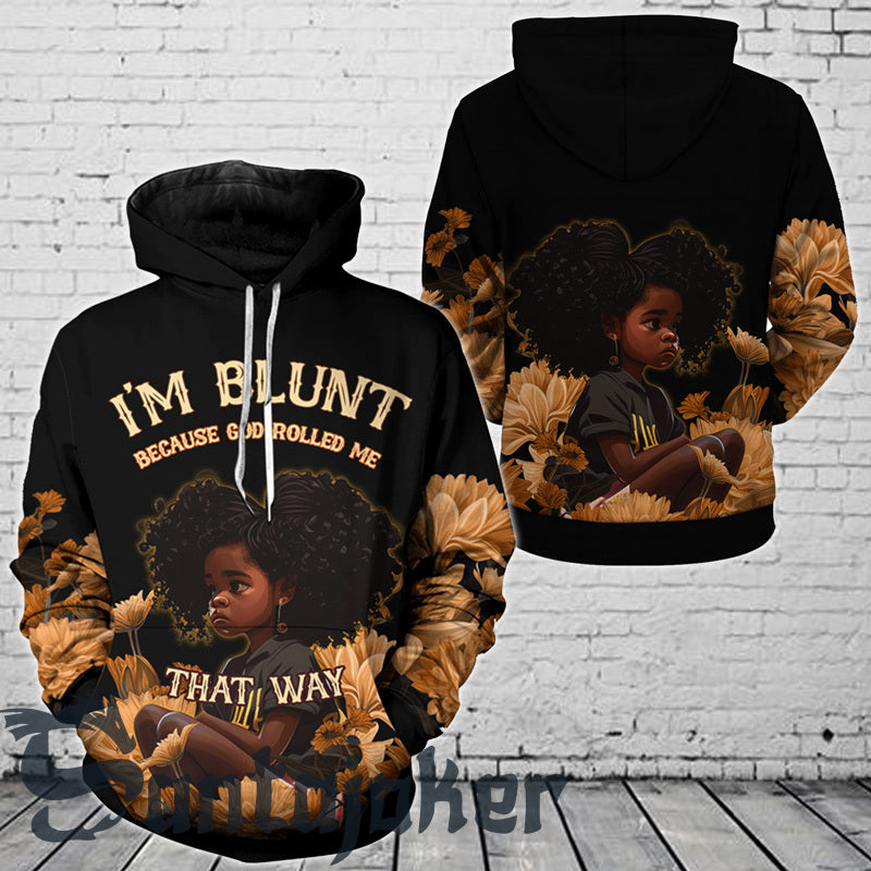 God Rolled Pretty Black Girl That Way Hoodie & Zip Hoodie
