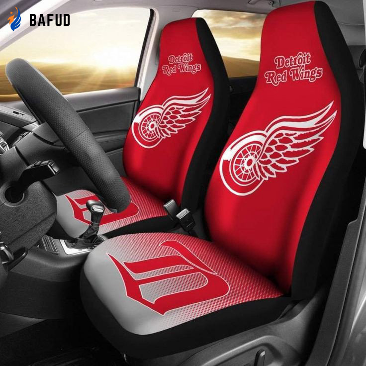 Detroit Red Wings Car Seat Cover Set for Fan Gifts CSC4104