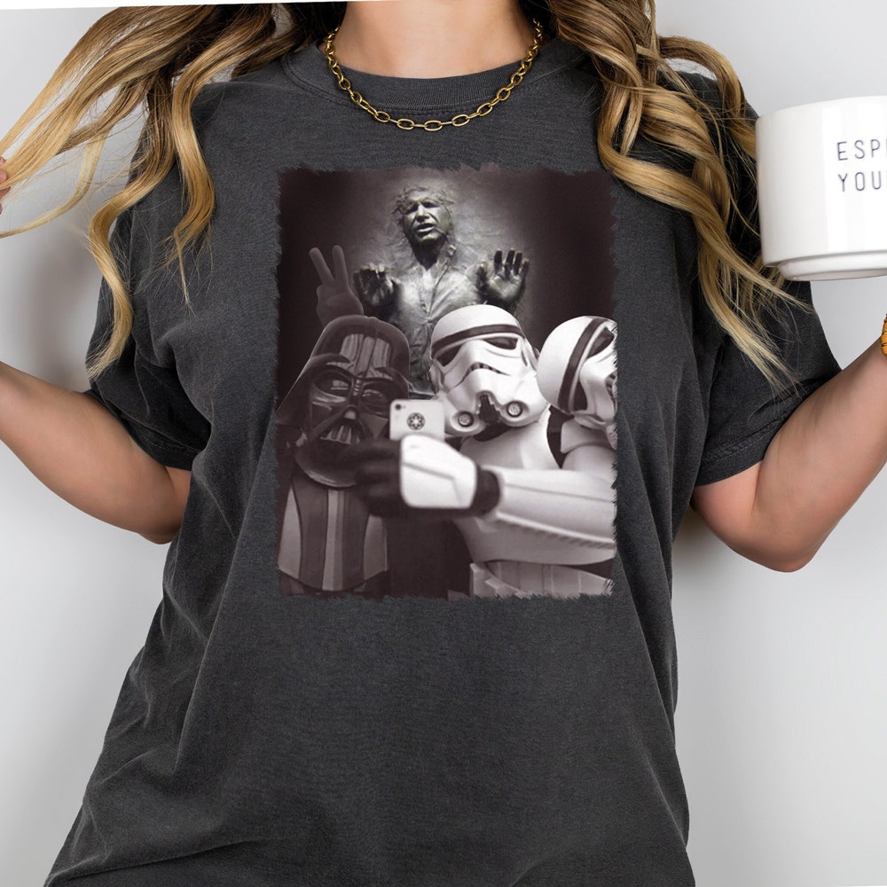 Star Wars Storm Trooper Darth Vader Selfie Shirt, Disney Star Wars Shirt, Galaxy'S Edge Shirt, Star Wars Fan Shirt, Disneyland Trip Shirt Where Art Meets Style