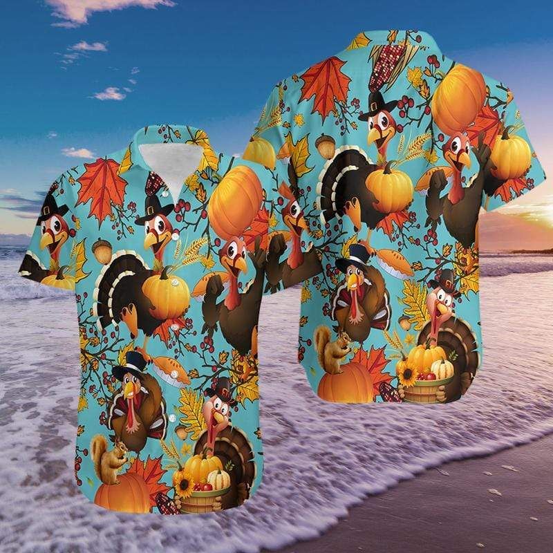 Hawaiian Aloha Shirts Turkeys Fall T &hellip;