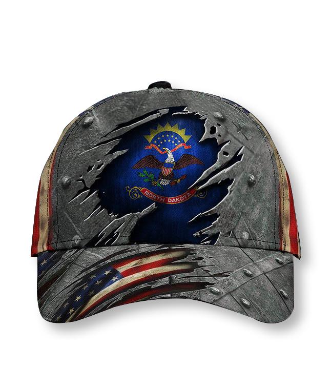 North Dakota State Flag Hat 3D Print &hellip;