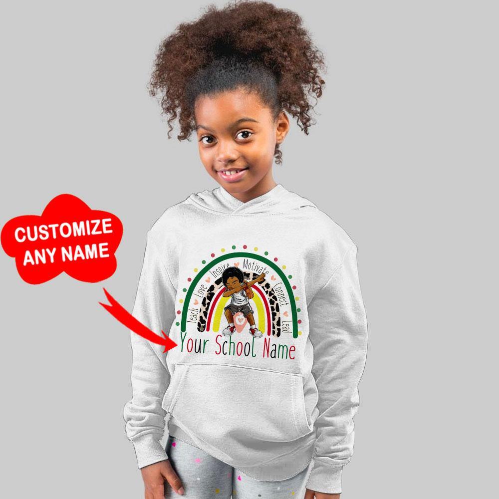 Personalized Back To School Kids Hoodie Peckshirt