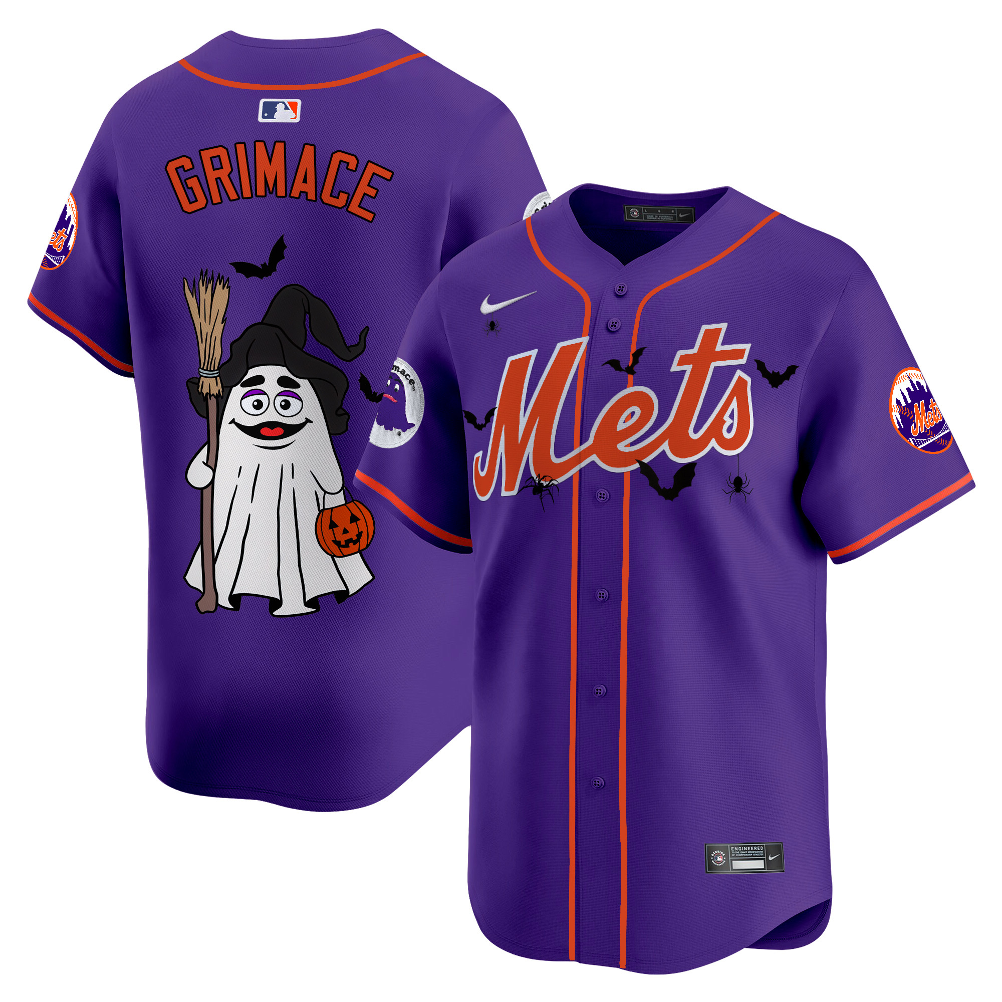 Unisex Mets Grimace Halloween Vapor Premier Limited Jersey V2- Printed