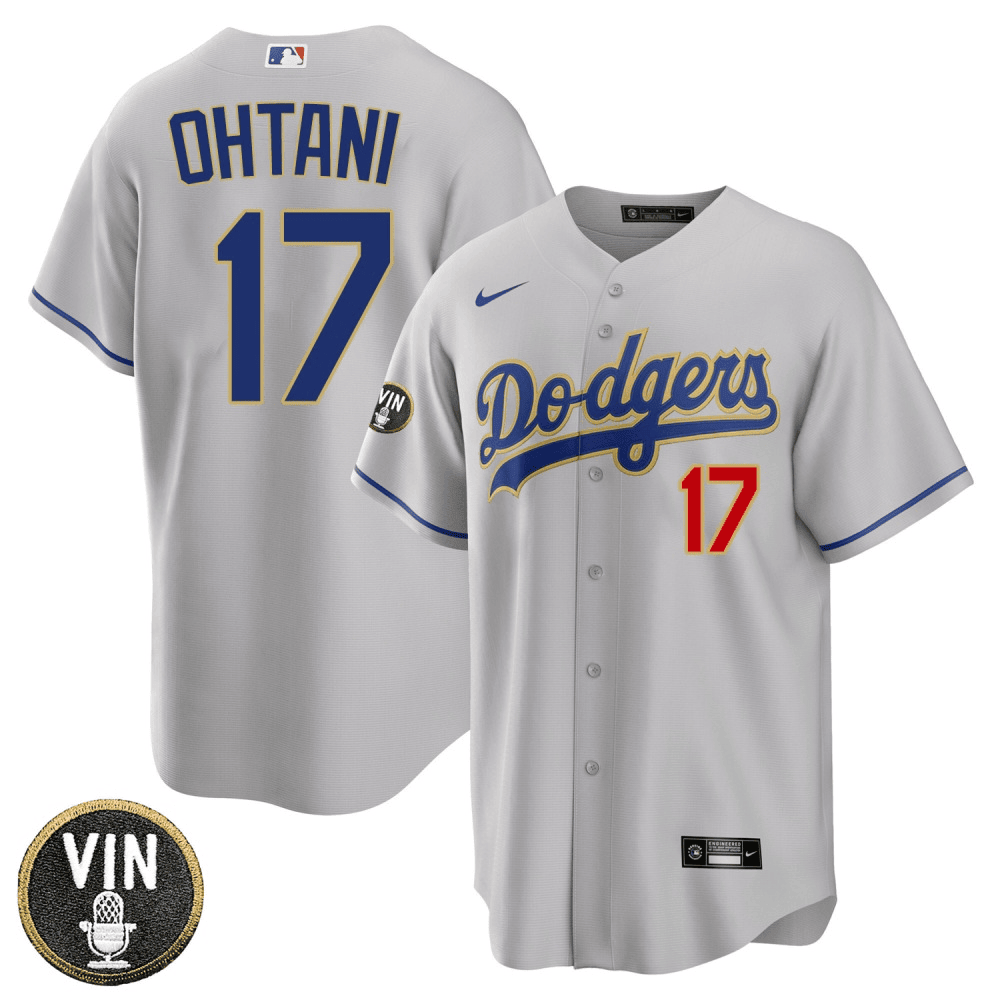 Men’S Shohei Ohtani Los Angeles Dodgers Vin Scully Patch Jersey – All ...