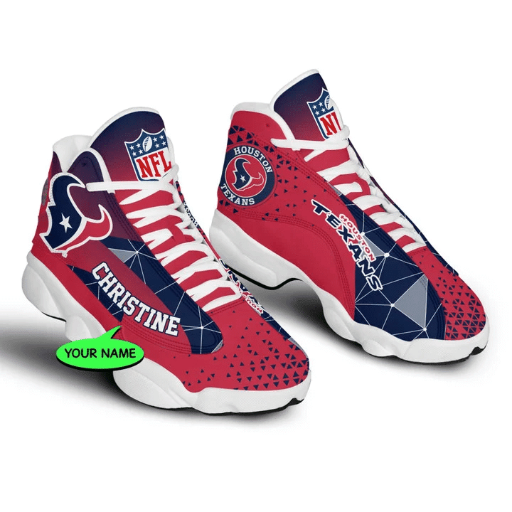 Houston Texans NFL Personalized Air Jordan 13 Shoes JD13 V2503