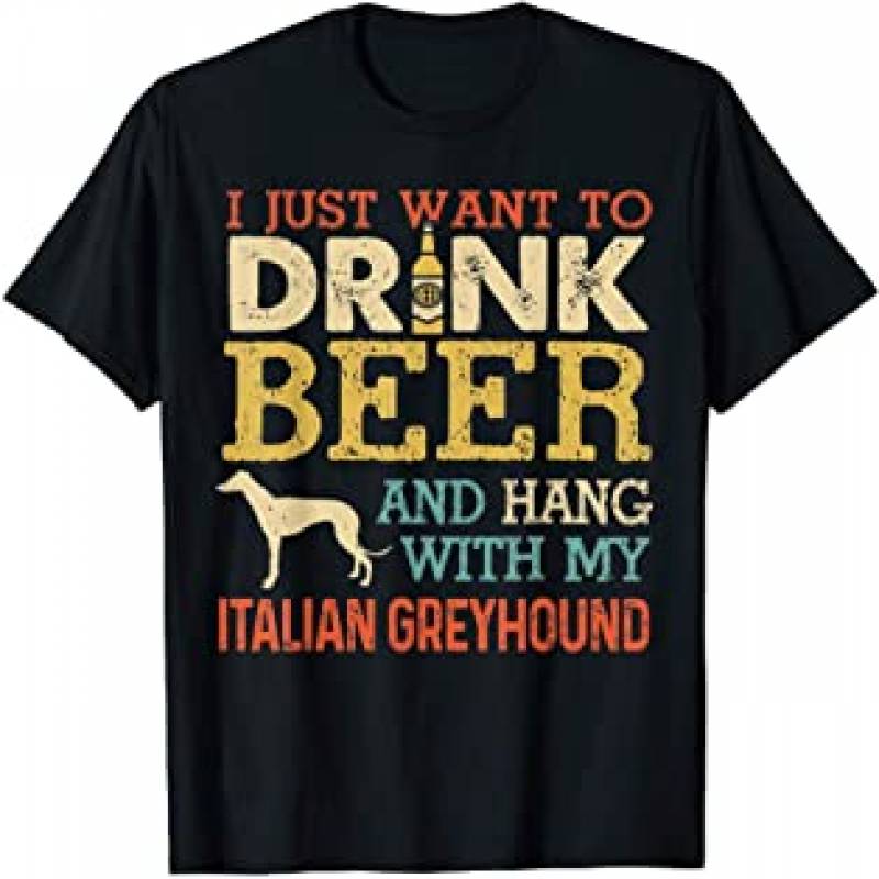 Italian Greyhound Dad Drink Beer Han &hellip;