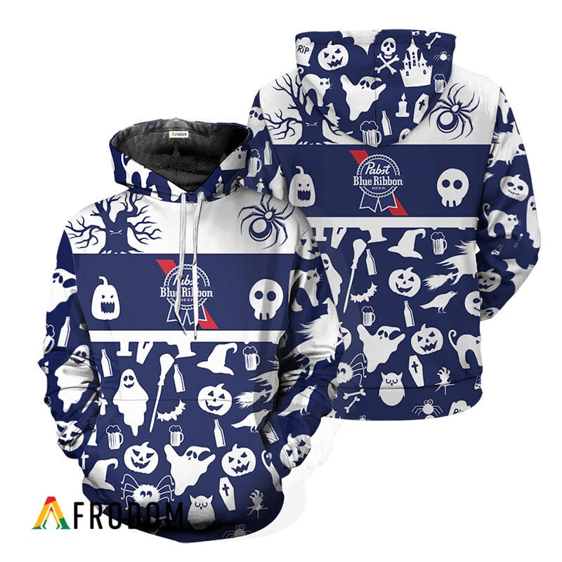 Pabst Blue Ribbon Halloween Patterns Hoodie & Zip Hoodie