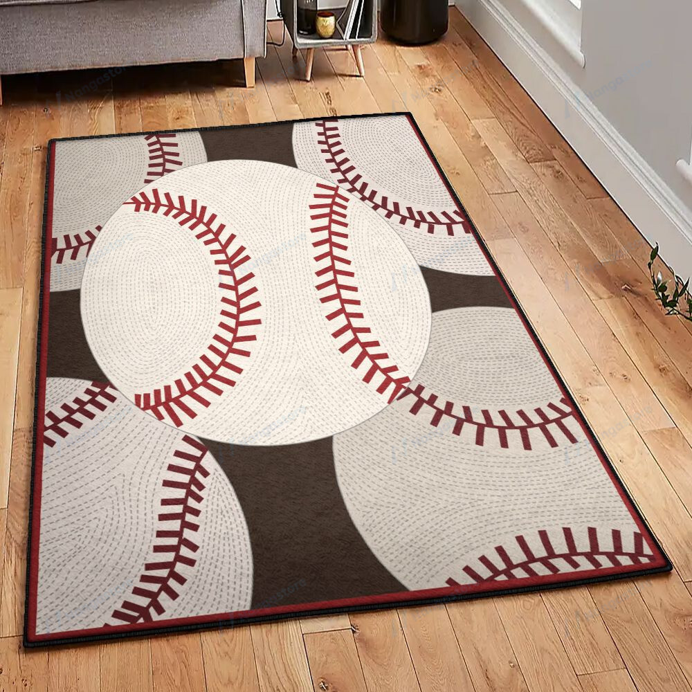 Baseball America Rugs Baseball Area Rectangle Rugs Carpet Living Room Bedroom Availablerug Store