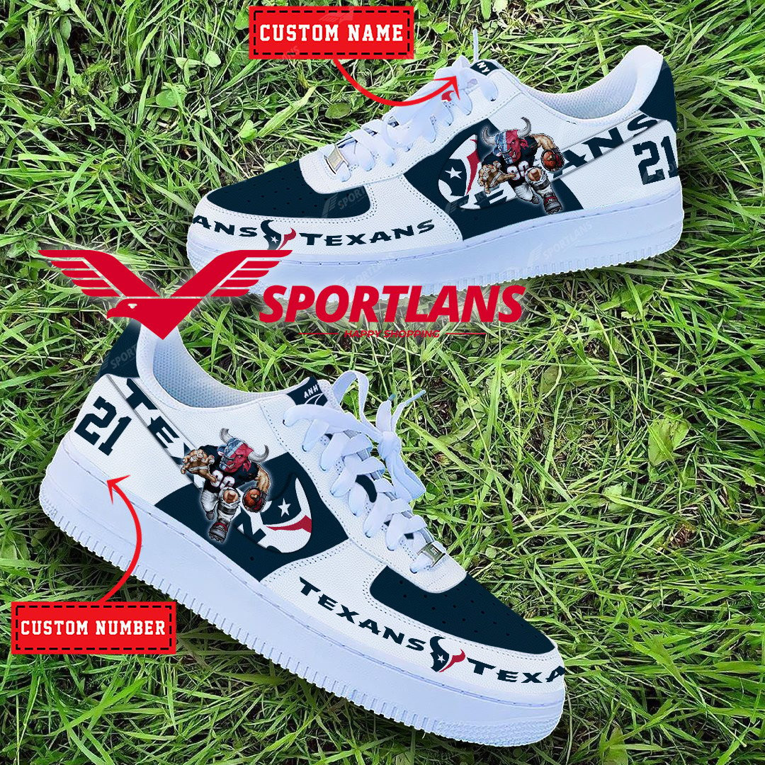 Houston Texans NFL Personalized Air Force 1 Shoes TMAir Force 1