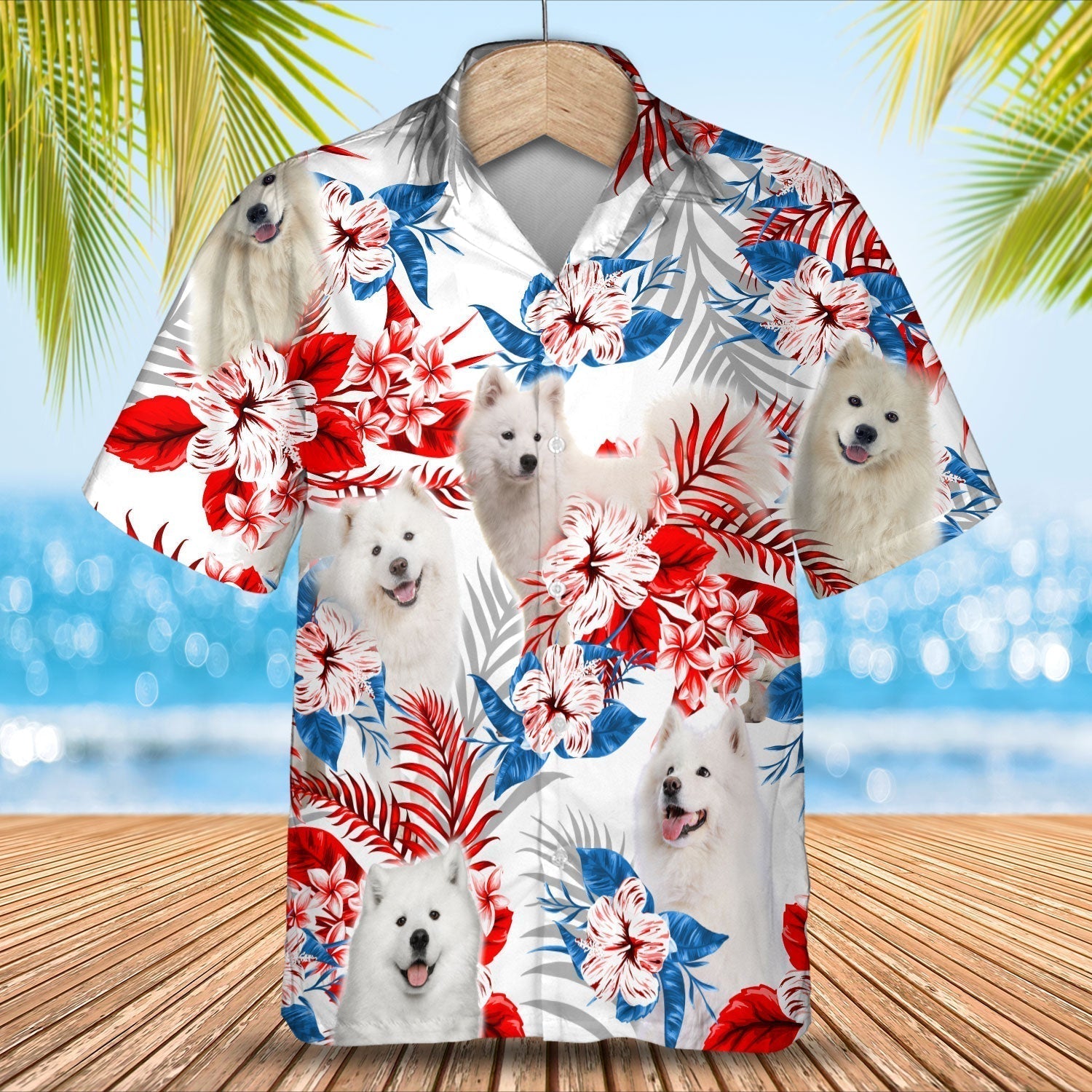 Samoyed Hawaiian Shirt – Gift For Summer, Summer Aloha Shirt, Hawaiian Shirt For Men And Women