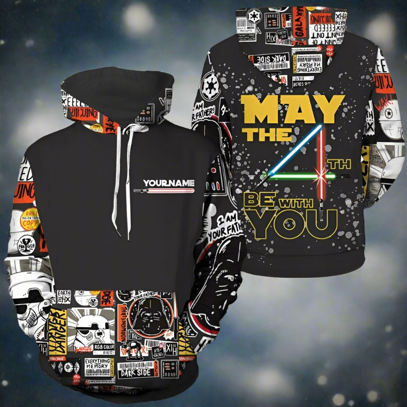 Personalized May The 4Th Be With You Hoodie