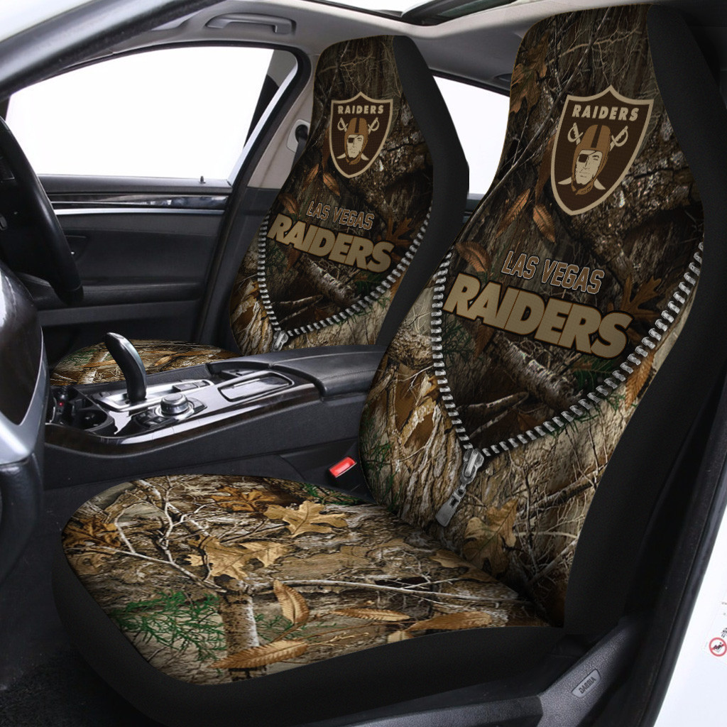 Las Vegas Raiders Car Seat Cover Set CSC2124