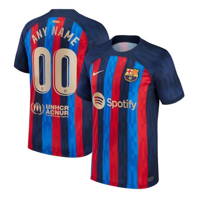 Barcelona Home Stadium Shirt Unisex 2022-23 Custom Jersey