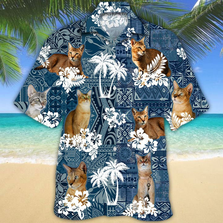 Chausie Hawaiian Shirt For Man And Woman, Aloha 3D Cat Shirts, Full Printed Cat Hawaiian Shirts