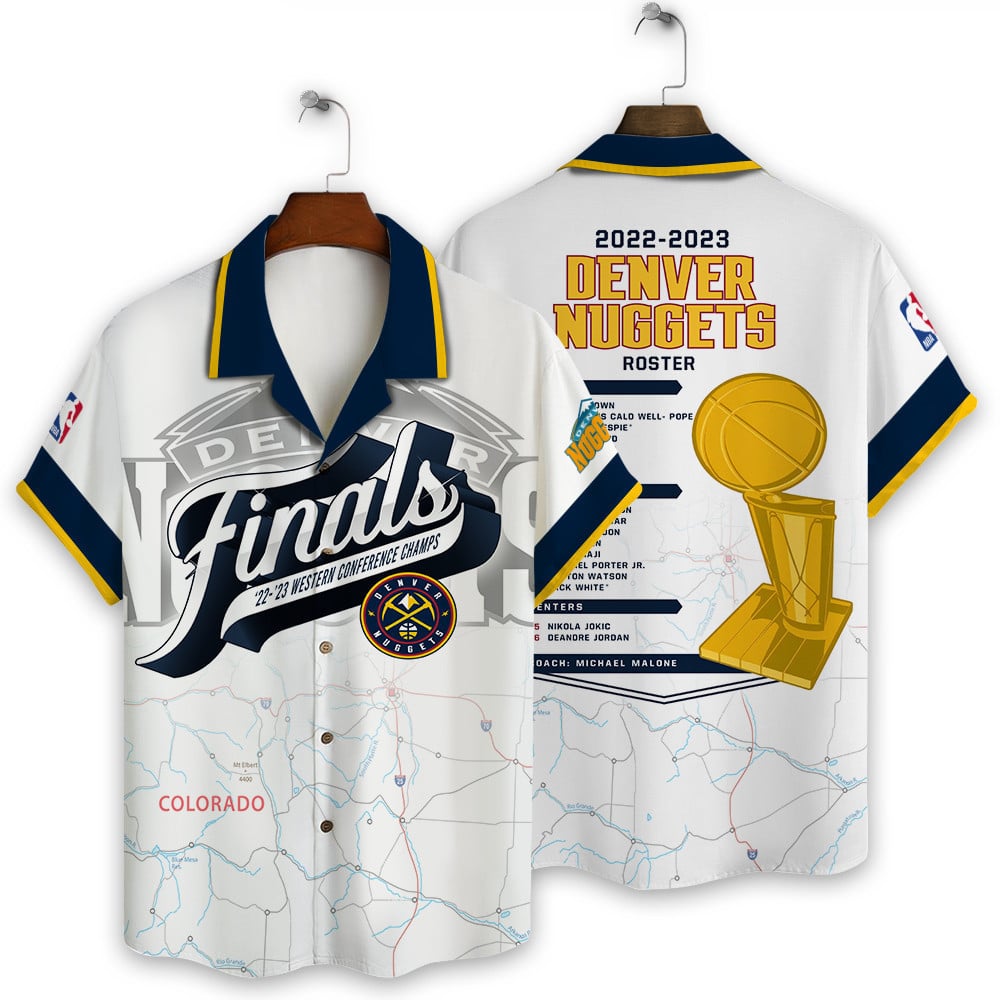 Denver Nuggets Nba Champions 3D Print Hawaiian Shirt