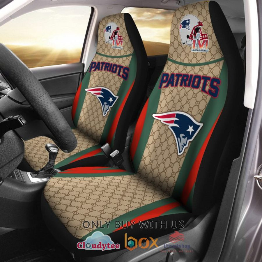 New England Patriots LVI Champions Car Seat Cover Set CSC8070