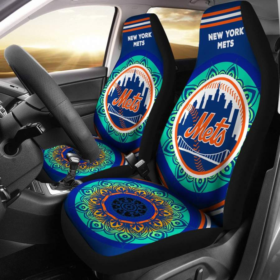 Unique Magical And Vibrant New York Mets Car Seat Covers CSC3577