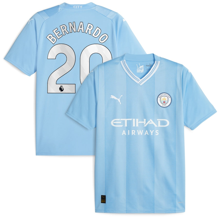 Bernardo Silva Manchester City Puma 2023/24 Home Player Jersey – Sky Blue