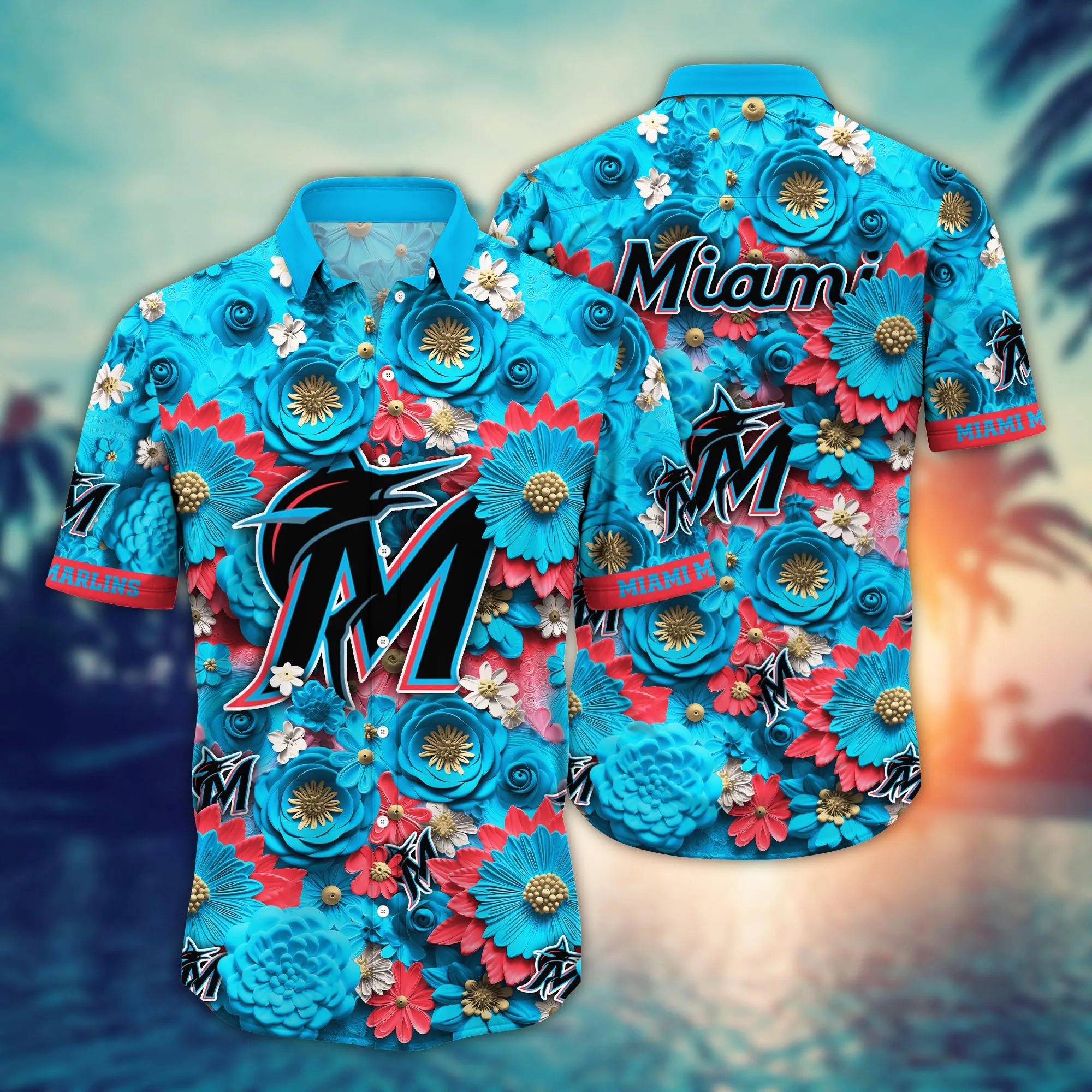 Miami Marlins Mlb Hawaiian Shirt Trending For This Summer Customize Shirt Any Team