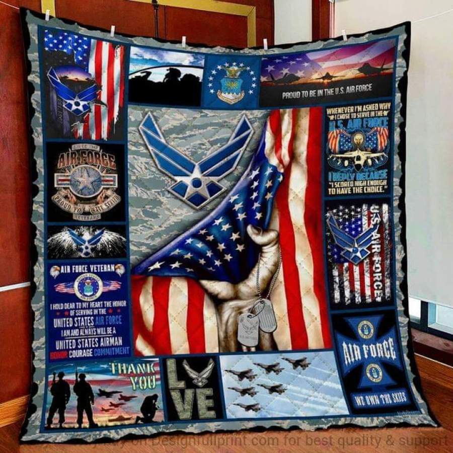 Air Force Quilt Blanket