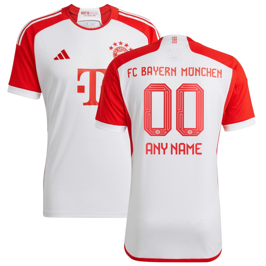 Bayern Munich Adidas 2023/24 Home Custom Jersey – White