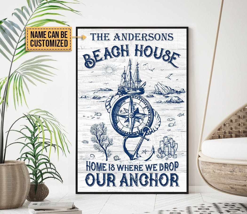 Personalized Beach House Drop Your A …