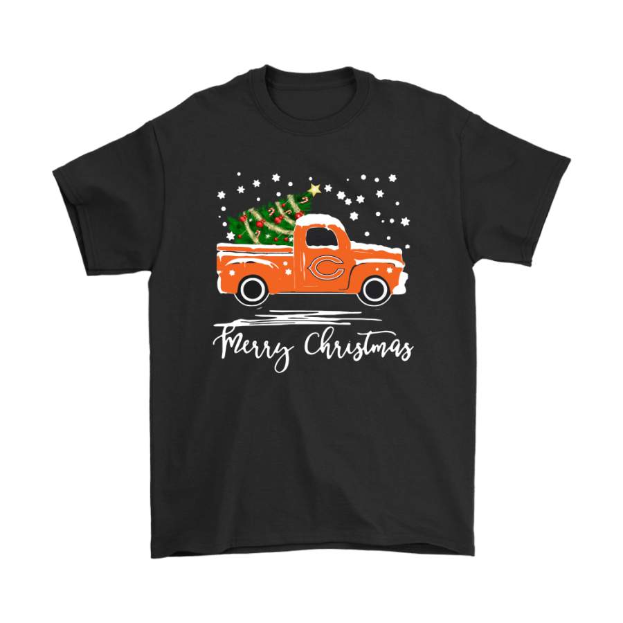 Chicago Bears Car With Christmas Tree Merry Christmas Shirts Monsters of the Midway Nanimate Designed