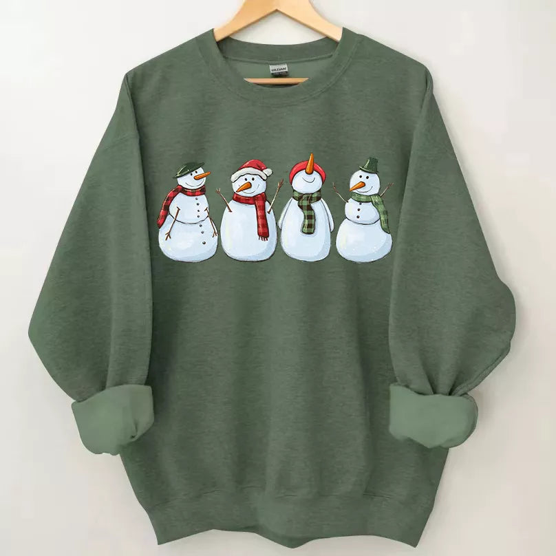 Snowman Christmas Sweatshirt, Christmas Shirt, Christmas Sweatshirt Cute, Christmas Winter Sweatshirt Christmas Gift 2024