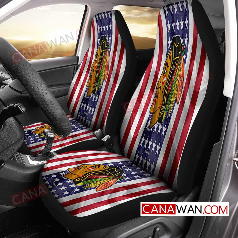 Chicago Blackhawks Car Seat Cover Set CSC9275