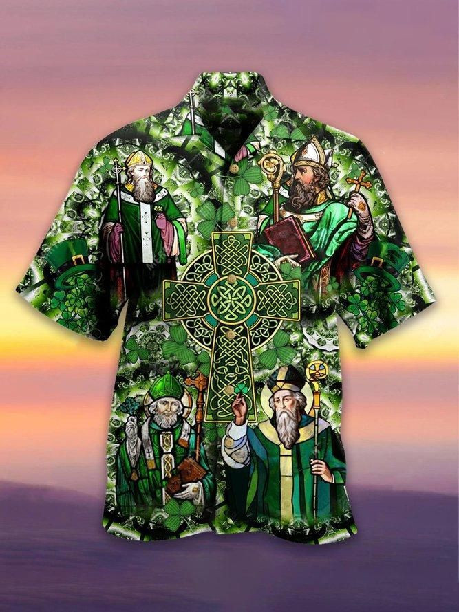 Celtic Cross St Patrick’S Day Hawaiian Shirts Aloha
