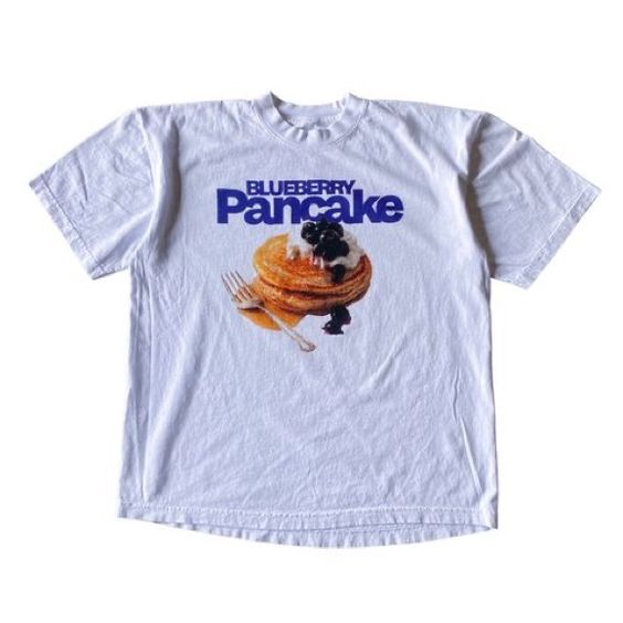 Fast Fashion Shirts | Blueberry Pancakes T-Shirt | Color: White | Size: Various