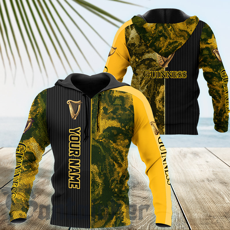 Personalized Guinness Galaxy Mosaic Hoodie & Zip Hoodie