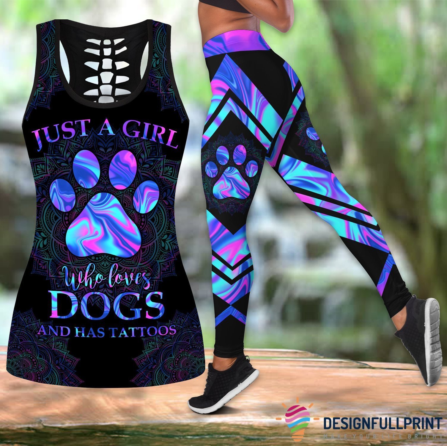 Girl Loves Dogs Legging Hollow Tank  &hellip;