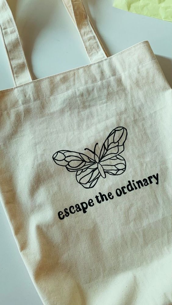 Escape The Ordinary Tote bag, Canvas Tote Bags, Tote Bag Design, Tote Bag Idea