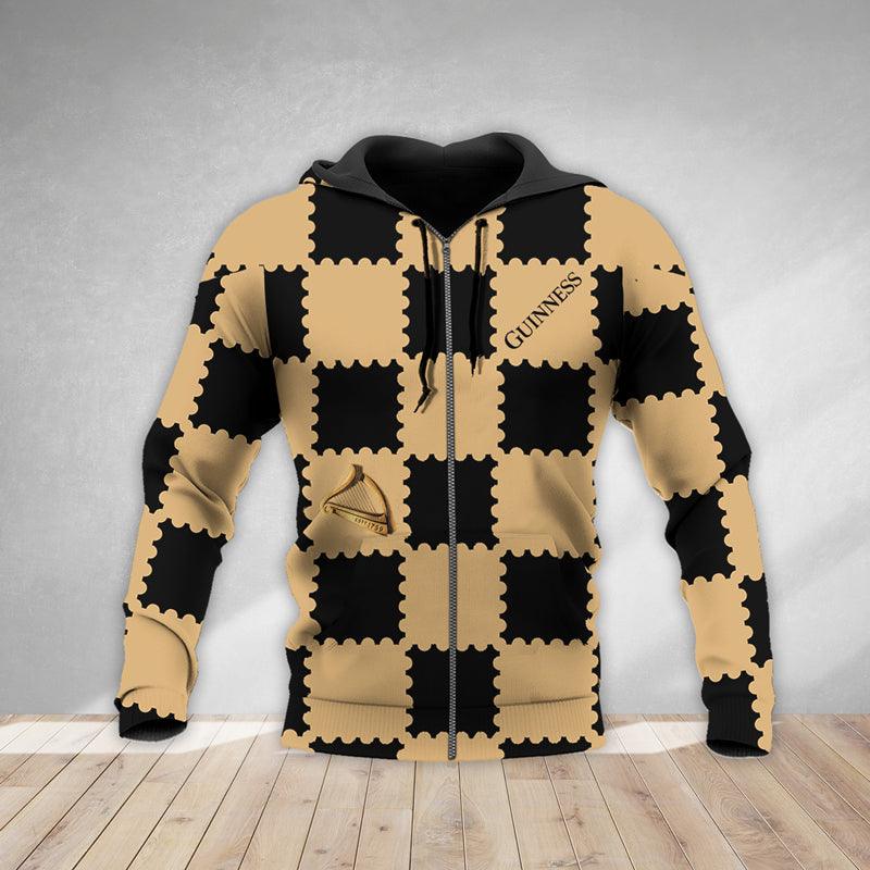 Gorgeous Gingham Guinness Beer Hoodie & Zip Hoodie