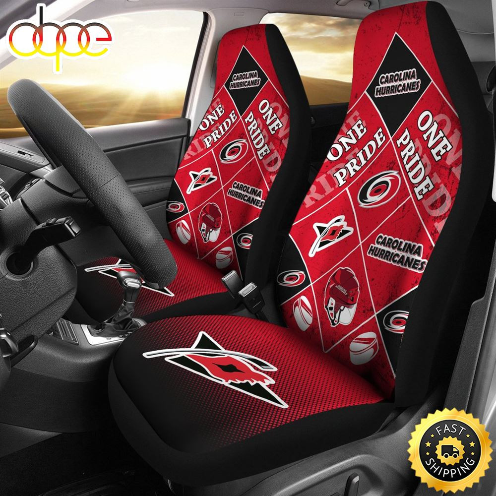 Colorful Pride Flag Carolina Hurricanes Car Seat Cover Set CSC9585