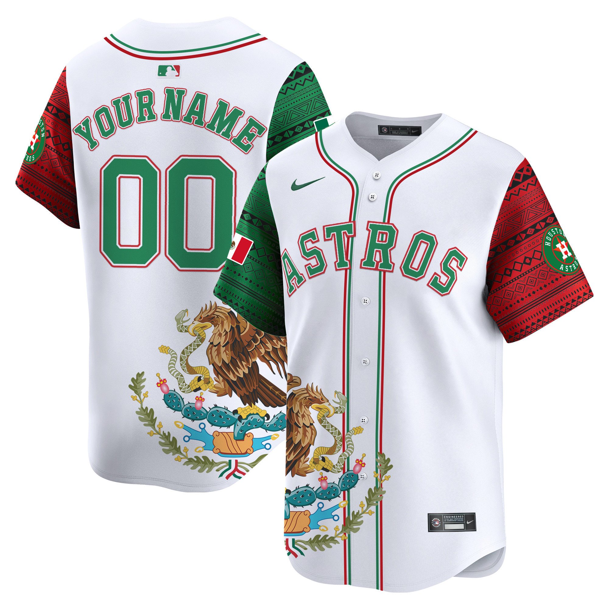 Astros Aztec Mexico Vapor Premier Limited Custom Jersey – Printed