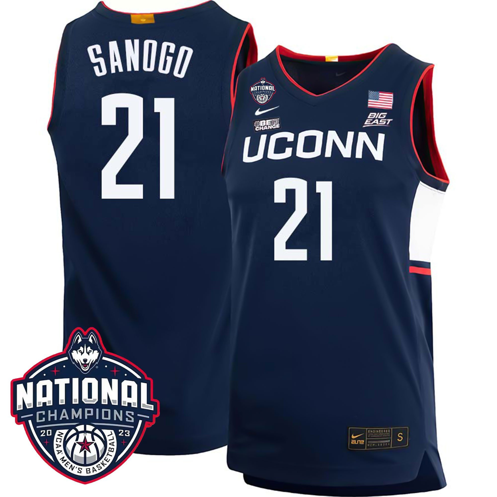 Youth’S Uconn Huskies 2023 College Basketball Champions Jersey – All Stitched