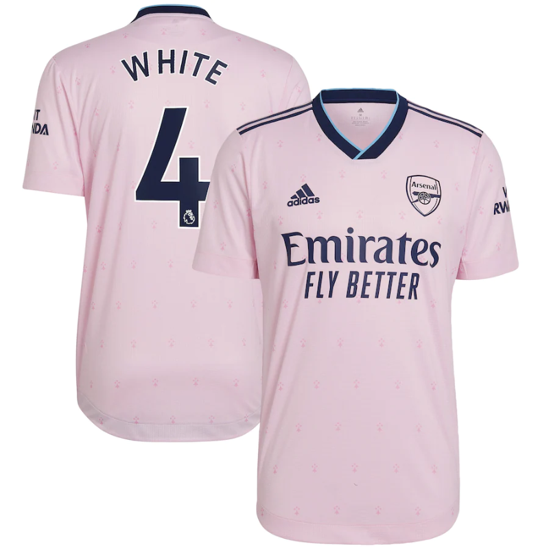 Arsenal Third Shirt   2022-23 With White 4 Printing Player Unisex Jersey – All Genders