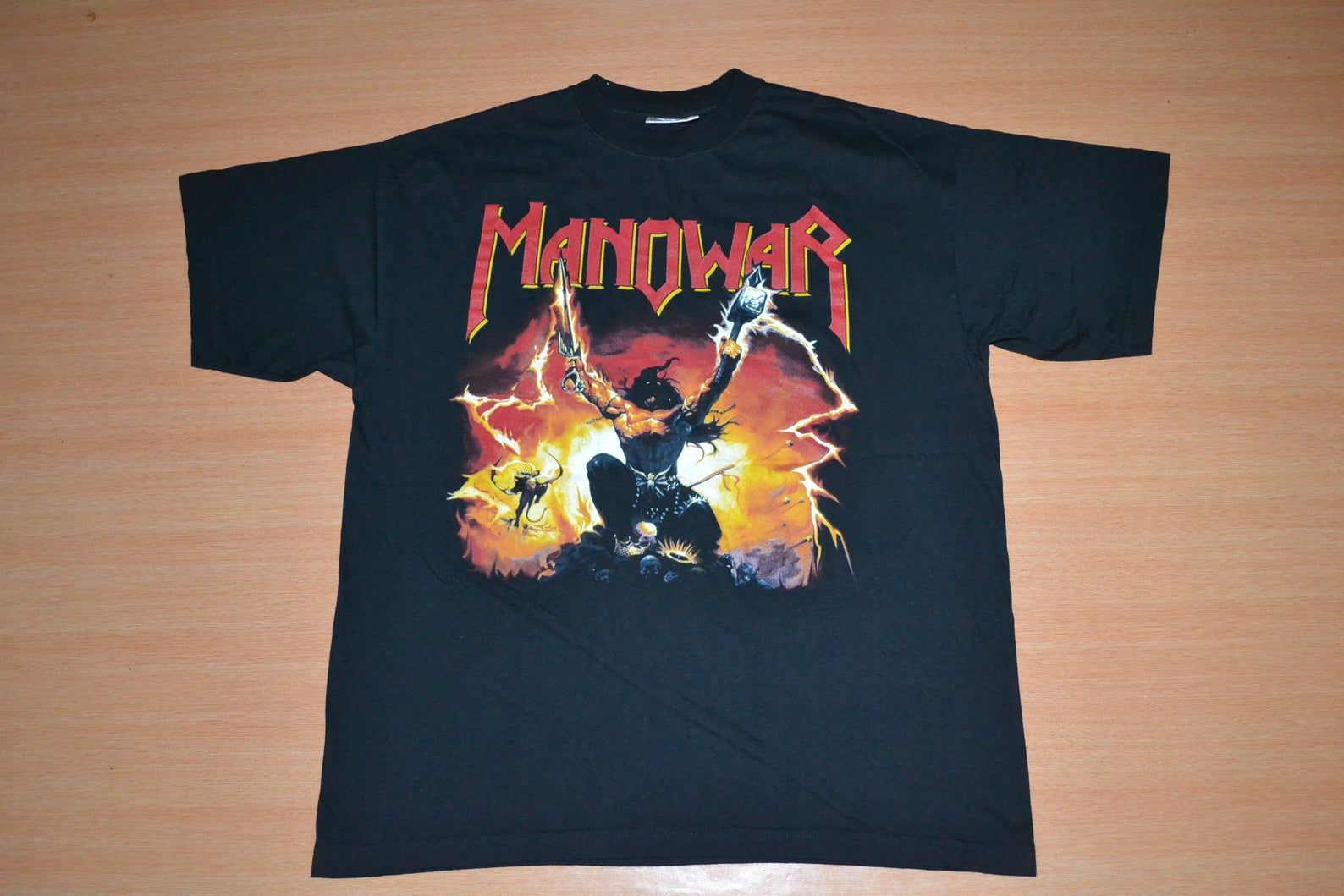 Vintage 1992 Manowar The Triumph Of Steel Tour Concert Album Promo Rare 80S 90S T-Shirt